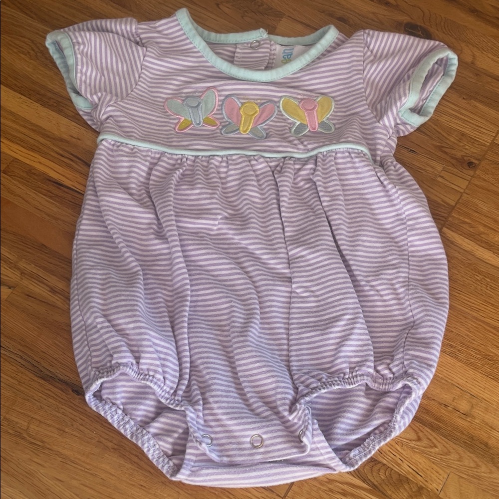 Jellybean girl 12 month butterfly onsie